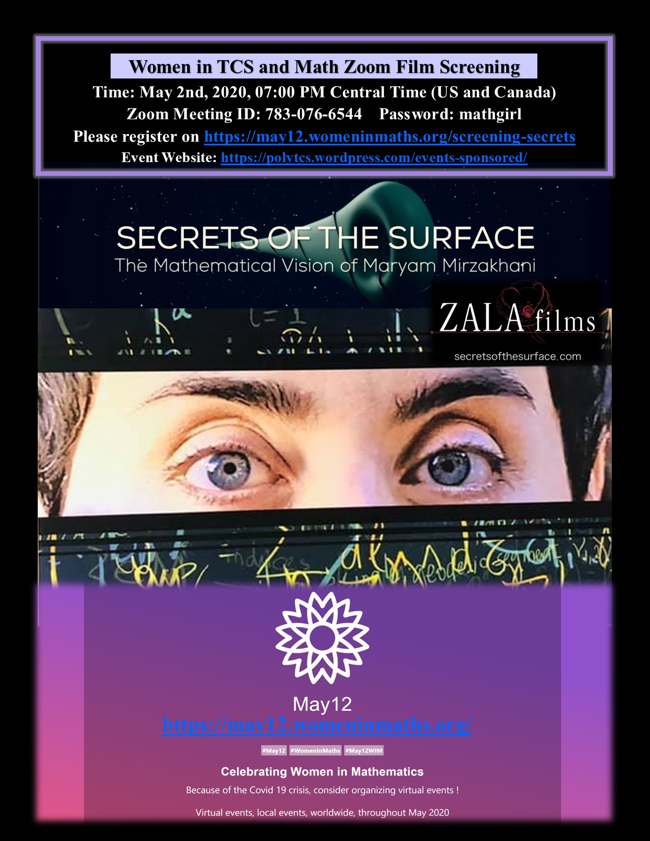 Women in TCS and Math Zoom Film Screening 