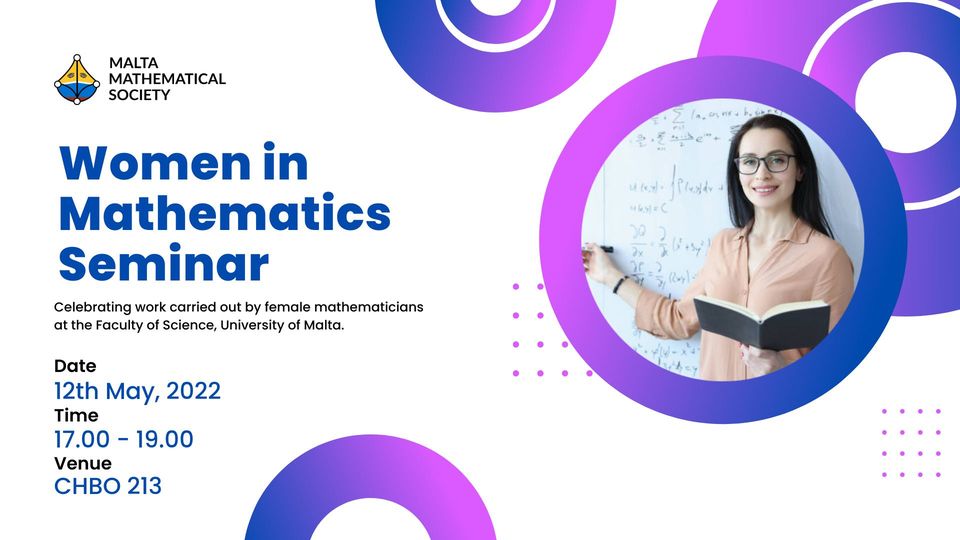 Woman writing math on blackboard. Event Details - Place: CHBO213 Time: 5PM