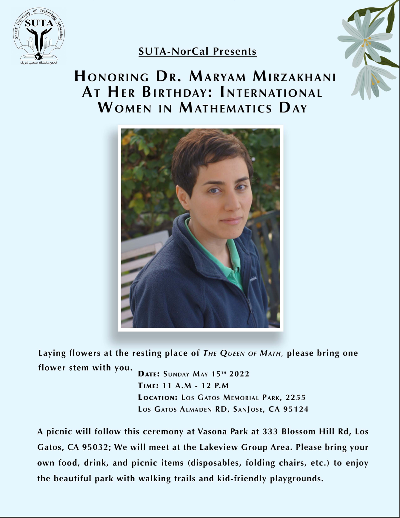 Honoring Dr. Maryam Mirzakhani At Her Birthday: International Women in Math Day
