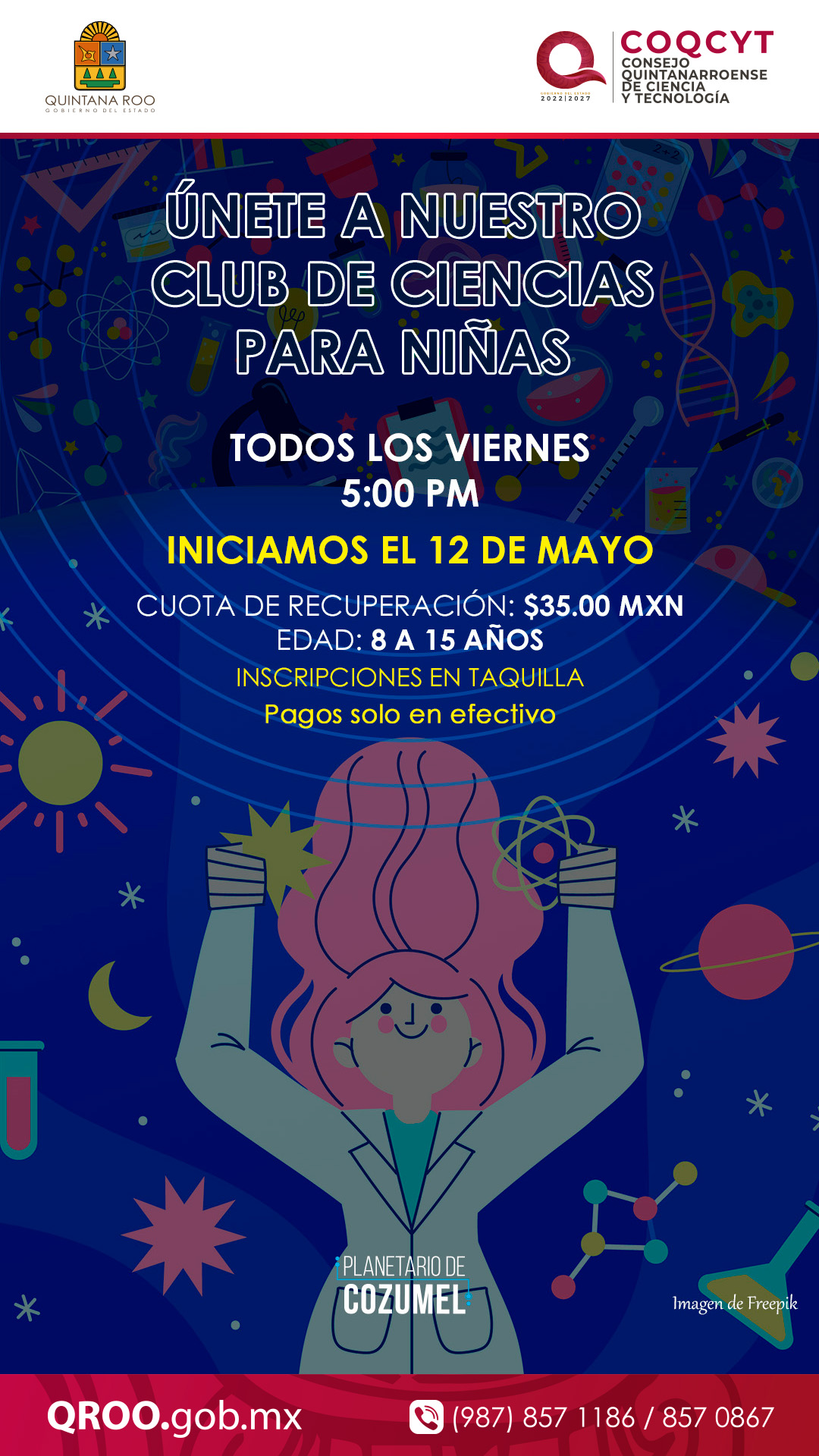 Club de ciencia para niñas