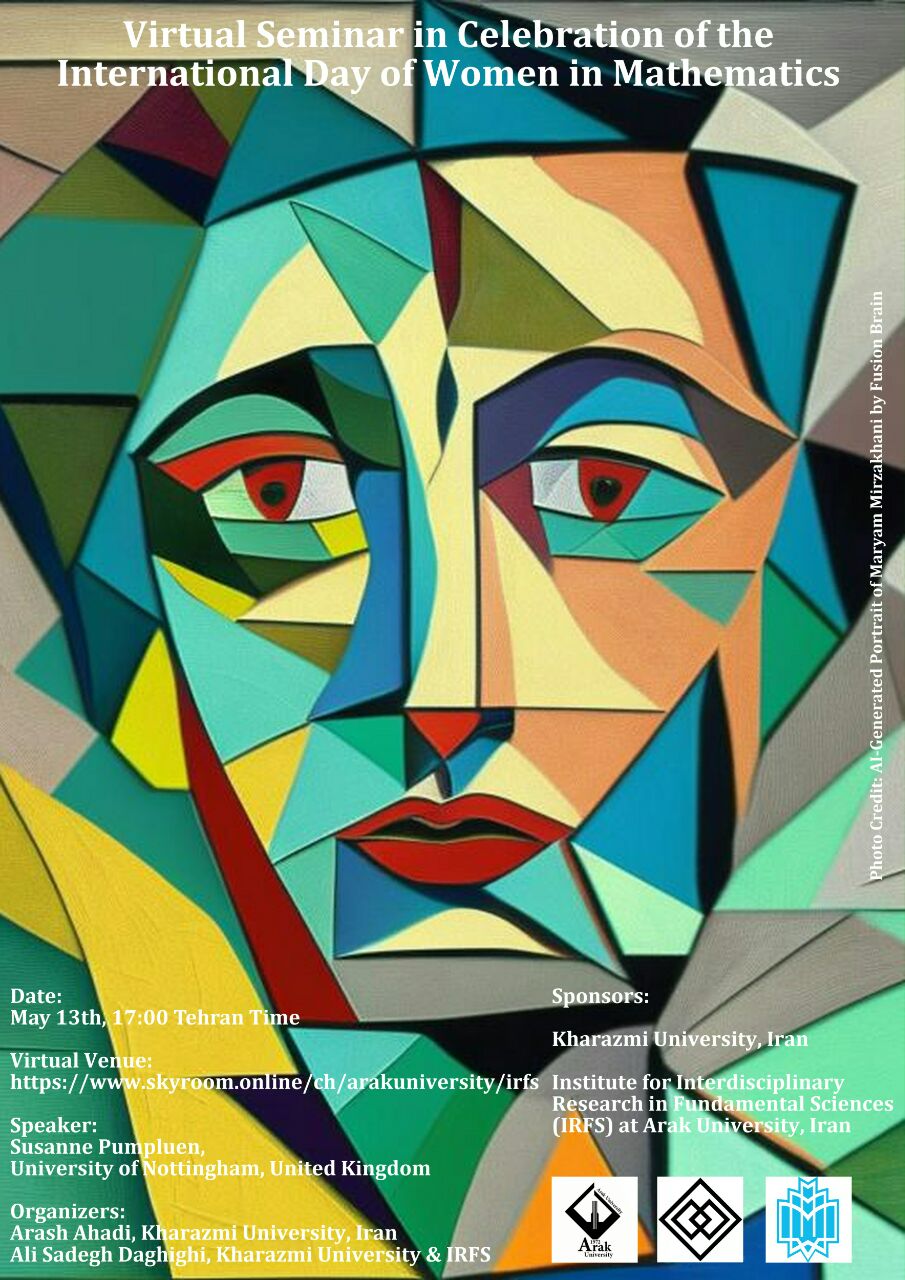 Abstract art of female face