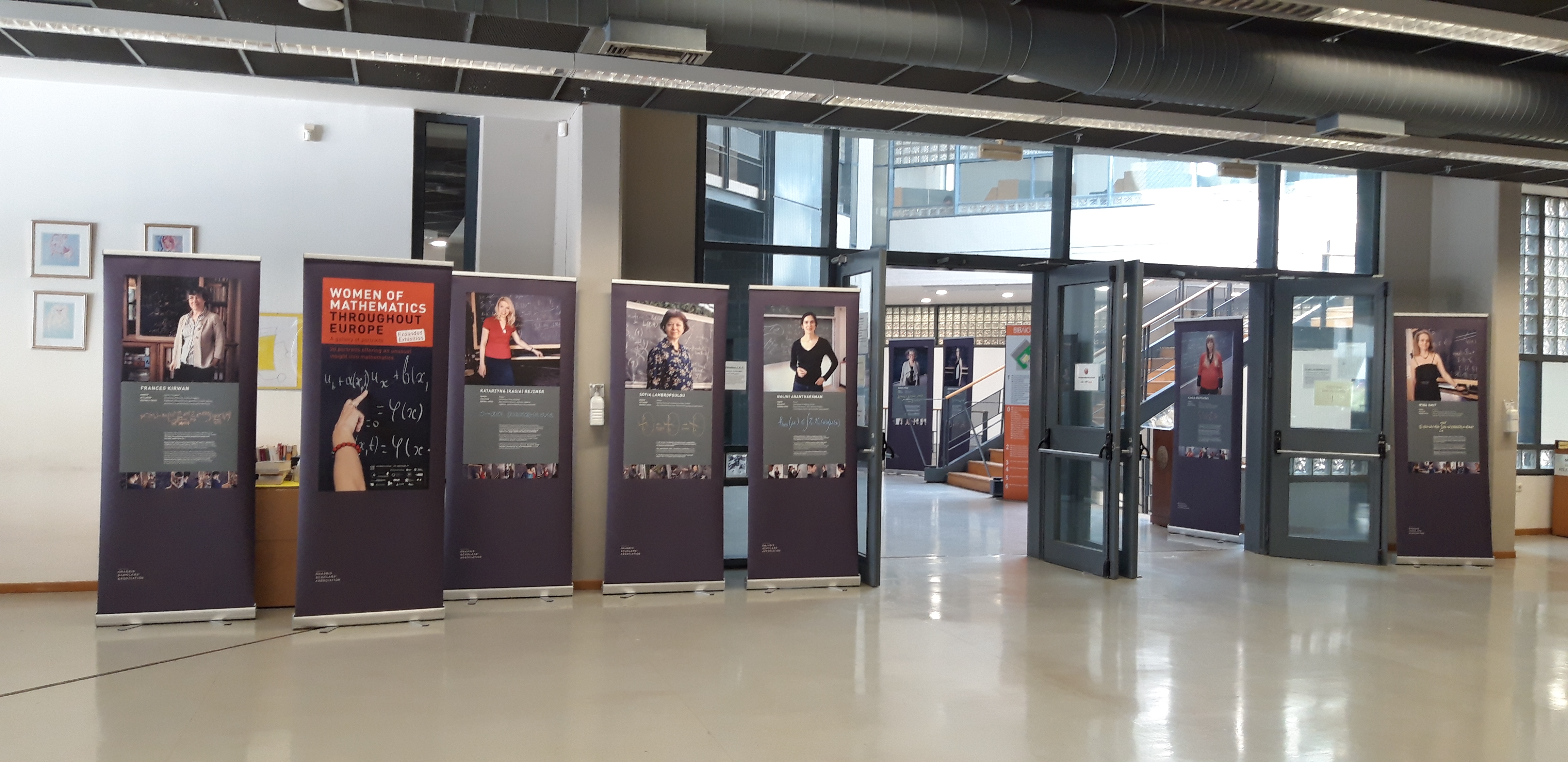 The aim of the exhibition is to highlight the significant presence of women in mathematics and to create a frame of reference for younger women that want to study and work in the field of mathematics.