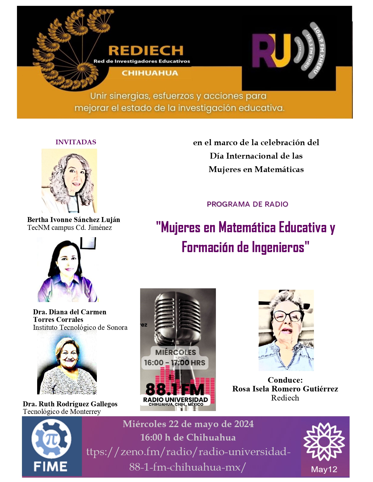 In this radio interview, we will discuss the role of female mathematicians in the education of engineers 
