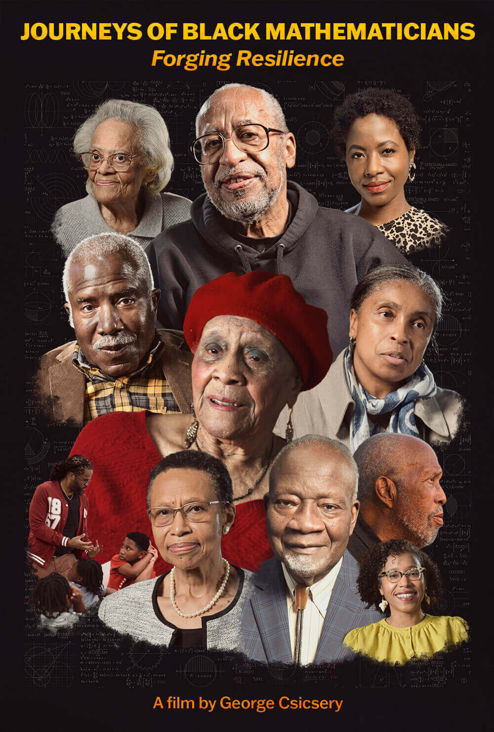 JOURNEYS OF BLACK MATHEMATICIANS Forging Resilience Poster for the film "JOURNEYS OF BLACK MATHEMATICIANS Forging Resilience"