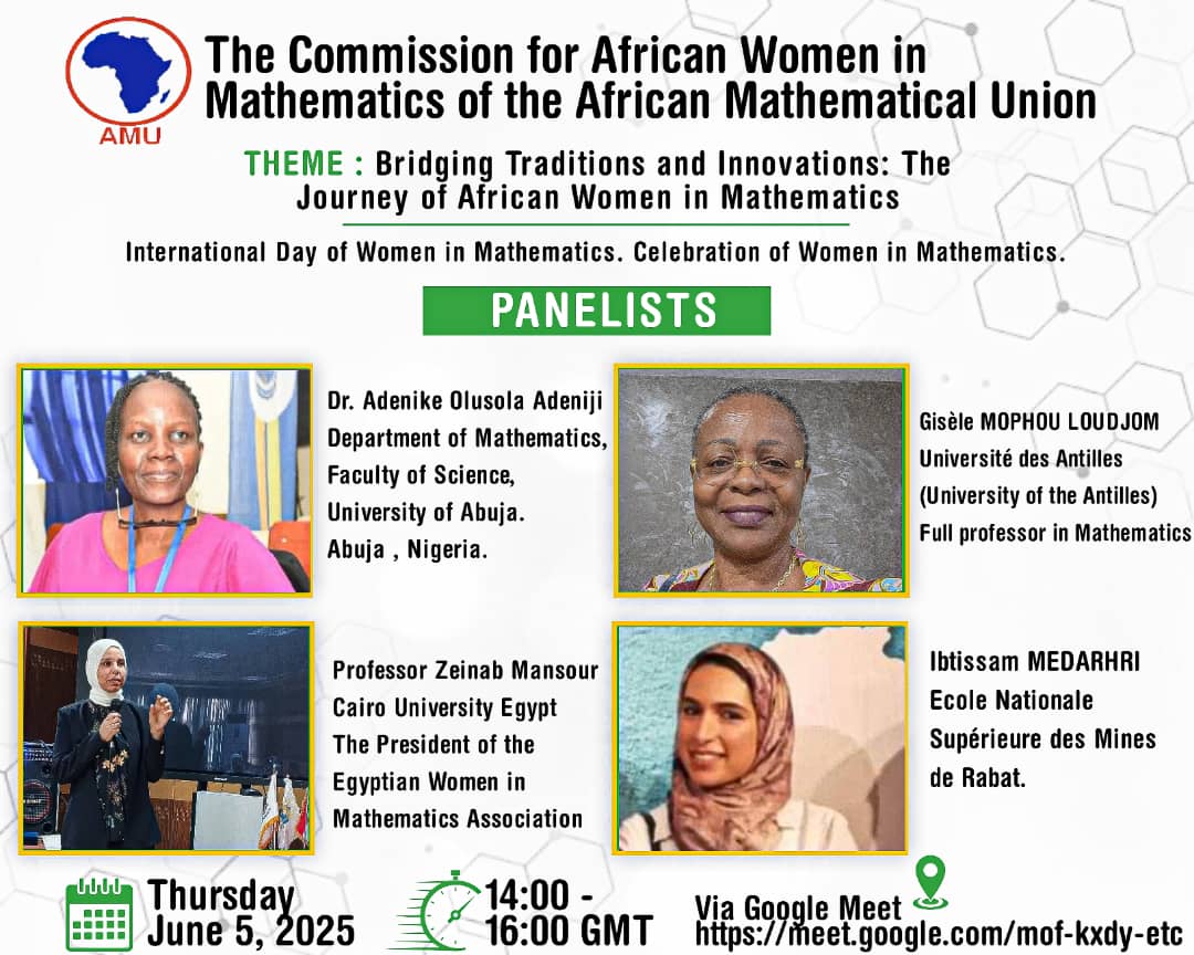 The Commission for African Women in Mathematics of AMU celebrating the International Women Day