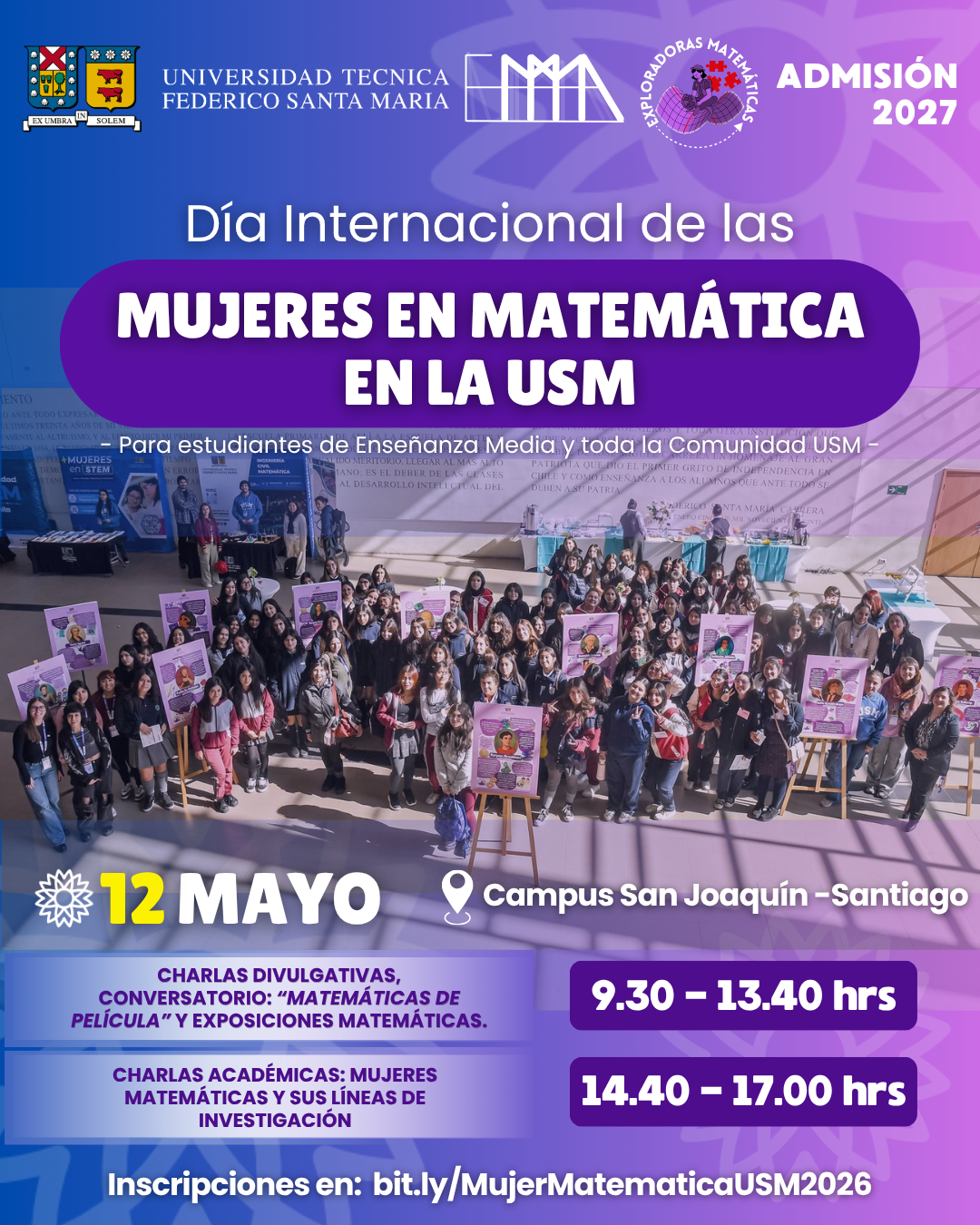 Día Internacional de las Mujeres en Matemáticas en la USM